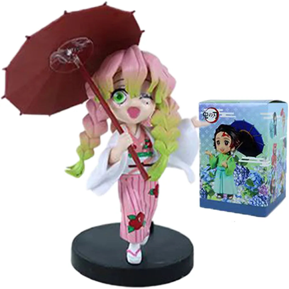 Demon Slayer Tanjiro Kamado Nezuko Anime Cartoon Figure Blind Box Creative Personalized Statue Model Ornament Surprise Gifts Box