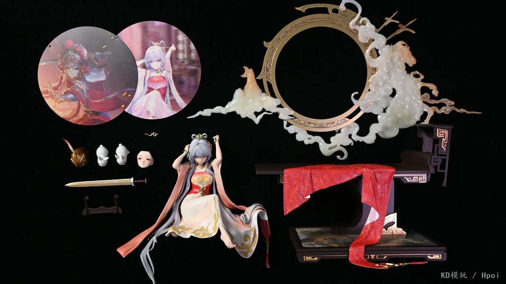 In Stock Genuine Vsinger × Bearpanda Luotianyi Ballad of Mulan 1/6 Anime Figure Model Toys Collection Ornament