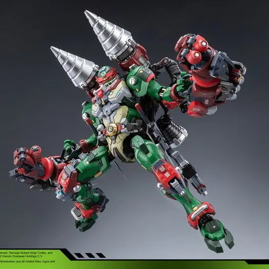 Presell Teenage Mutant Ninja Turtles Raphael Hb0013 Mecha Alloy Model Electric Gatling Collection Toy Give Boyfriend Gift