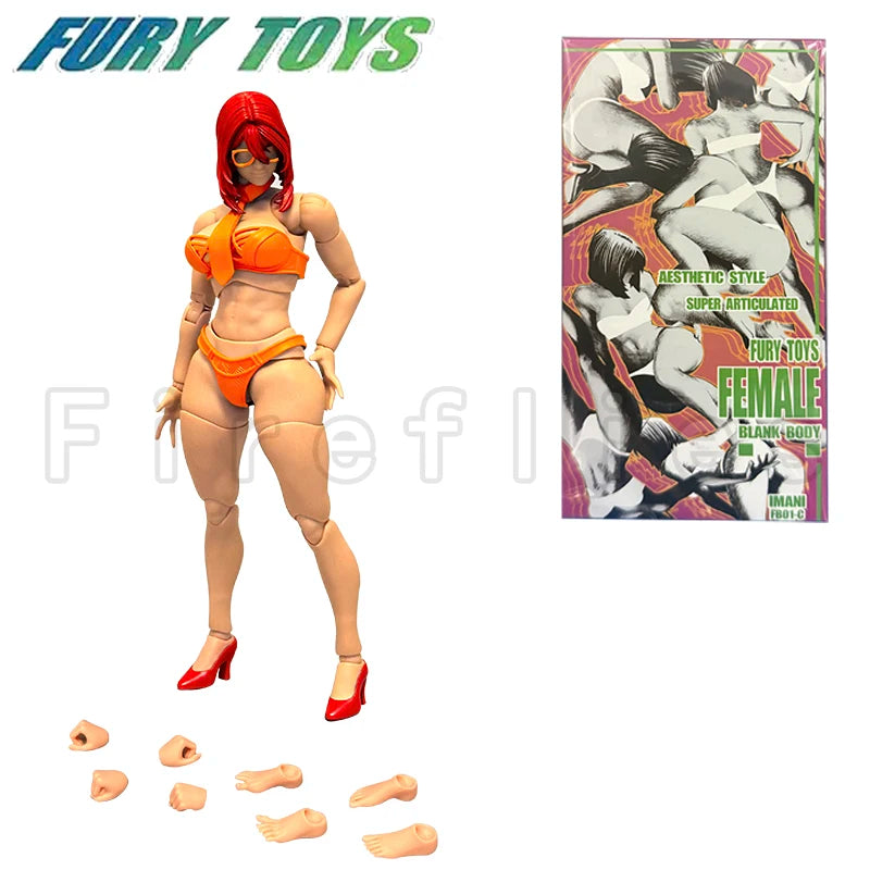 1/12 Fury Toys Action Figure Female Body Figure Valeria Hana Imani Anime Model Toy