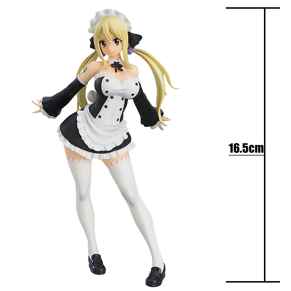 Anime Figure Lucy Heartfilia maid action figures Lucy Heartfilia Aquarius Form figurine Erza·Scarlet PVC Model statue gifts 18cm