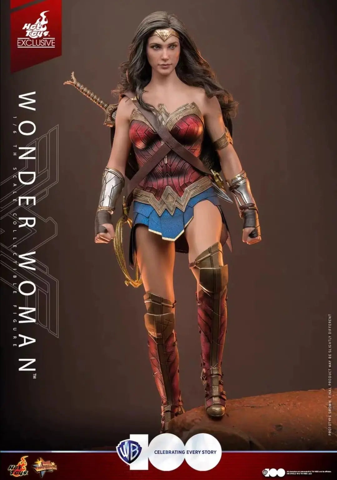 Stock HOTTOYS HT MMS698 Wonder Woman 7.0 1/6 Articulated Action Figure Model 100th Anniversary Limited Edition Collectible Gift