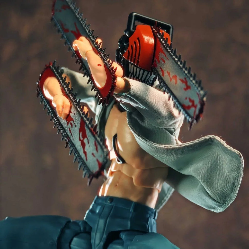 Chainsaw Man Denji Shf Model Accessories Cloth Clothes Anime Features Toys White Shirt Built In Iron Wire Boys Gifts