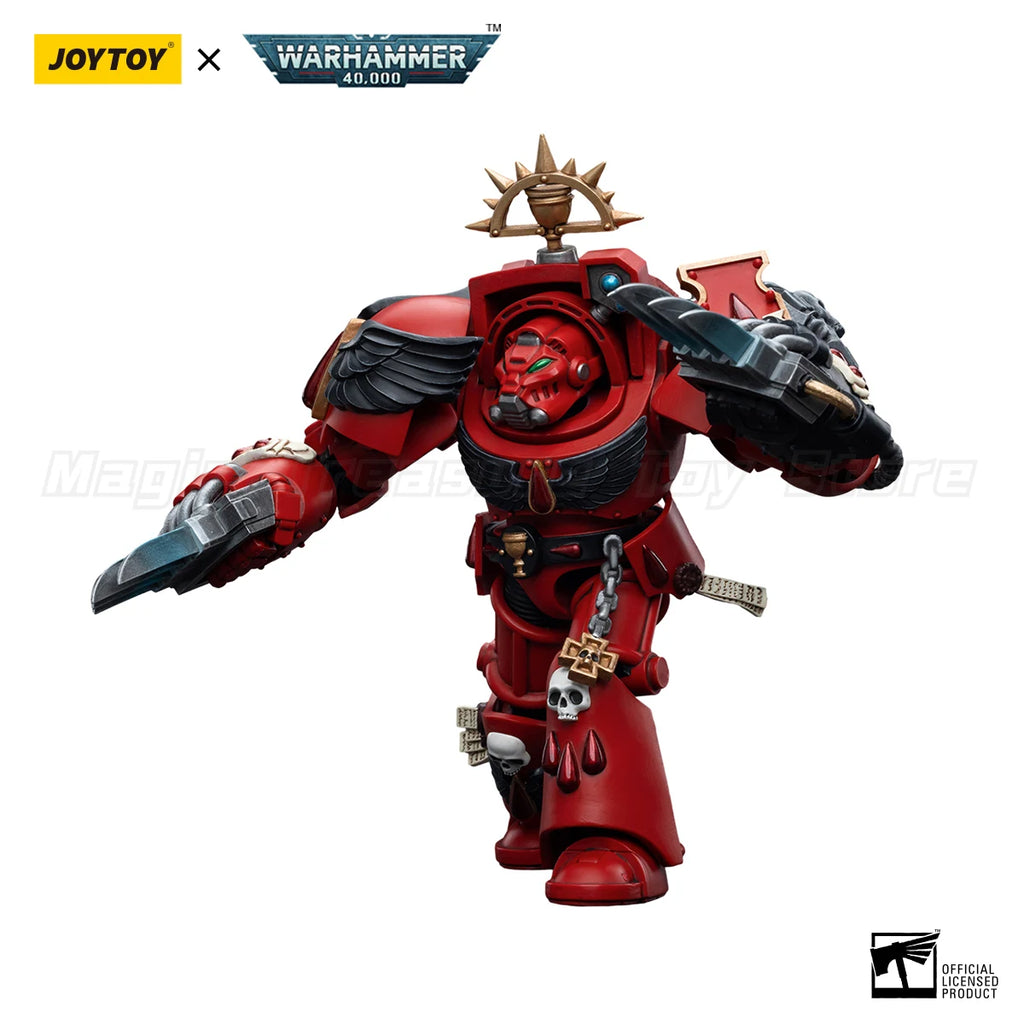 【In Stock】JOYTOY 1/18 Action Figure Warhammer 40K Blood Angels Assault Terminators Brother Tyborel Model Toy