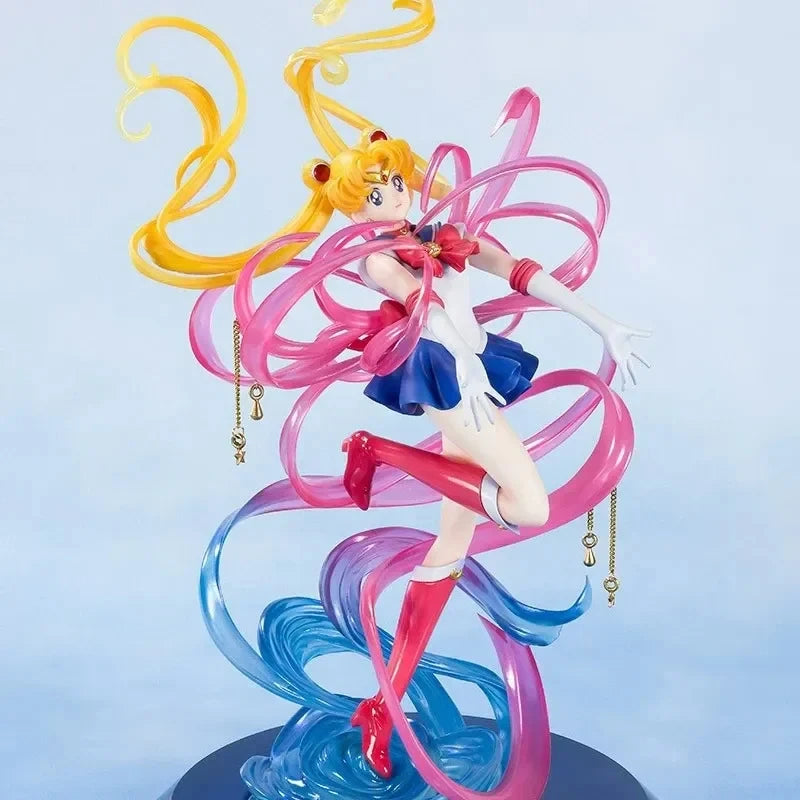 Sailor Moon Crystal Power Transformation Kawaii Anime Actionfigur Mädchen Figuren PVC Mädchen Modell Puppe Statue Spielzeug Dekor Kinderspielzeug