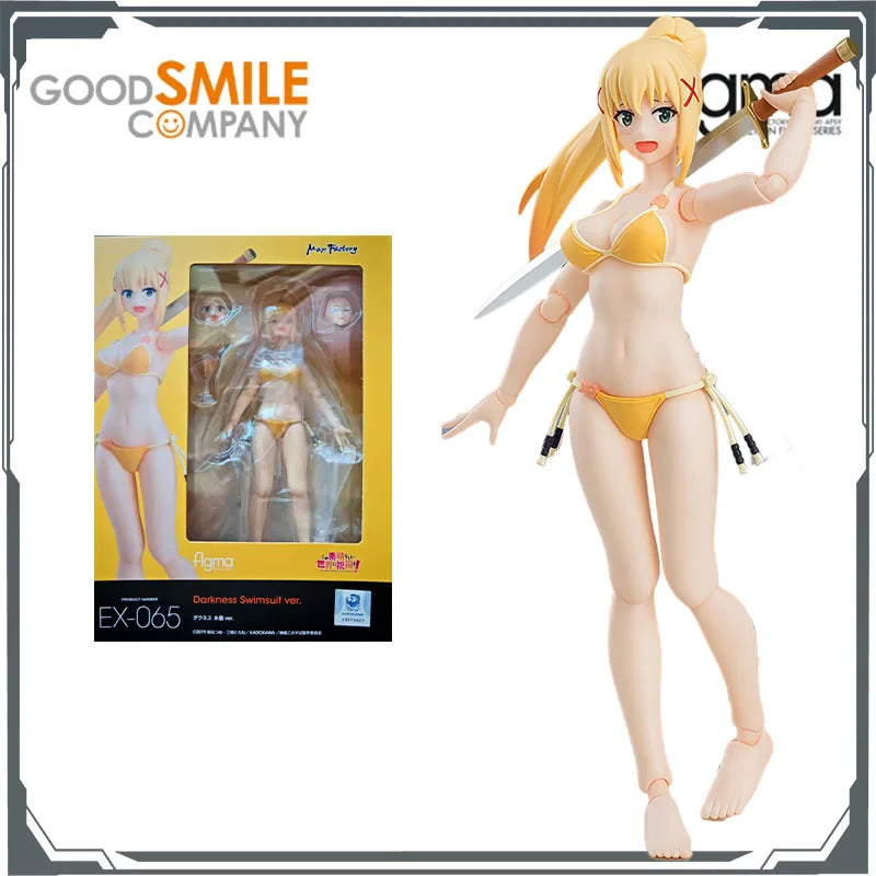GSC Original Figma Blessings on This Wonderful World! Darkness & Swimsuit Anime Action Figures Toys for Boys Christmas Gift