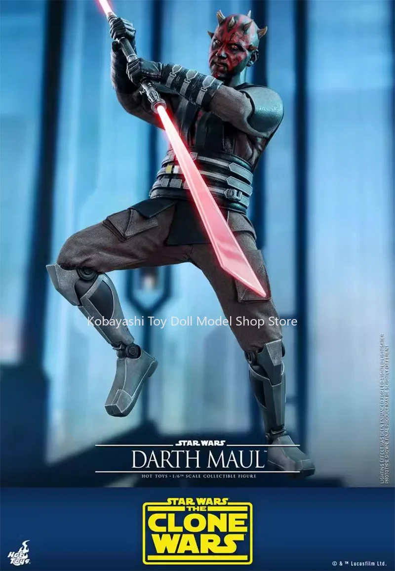 In Stock Hottoys Ht 1/6 Tms024 Star Wars, The Clone Wars Darth Maul Action Figure Model Toy 29cm Collectible Ornament Gift
