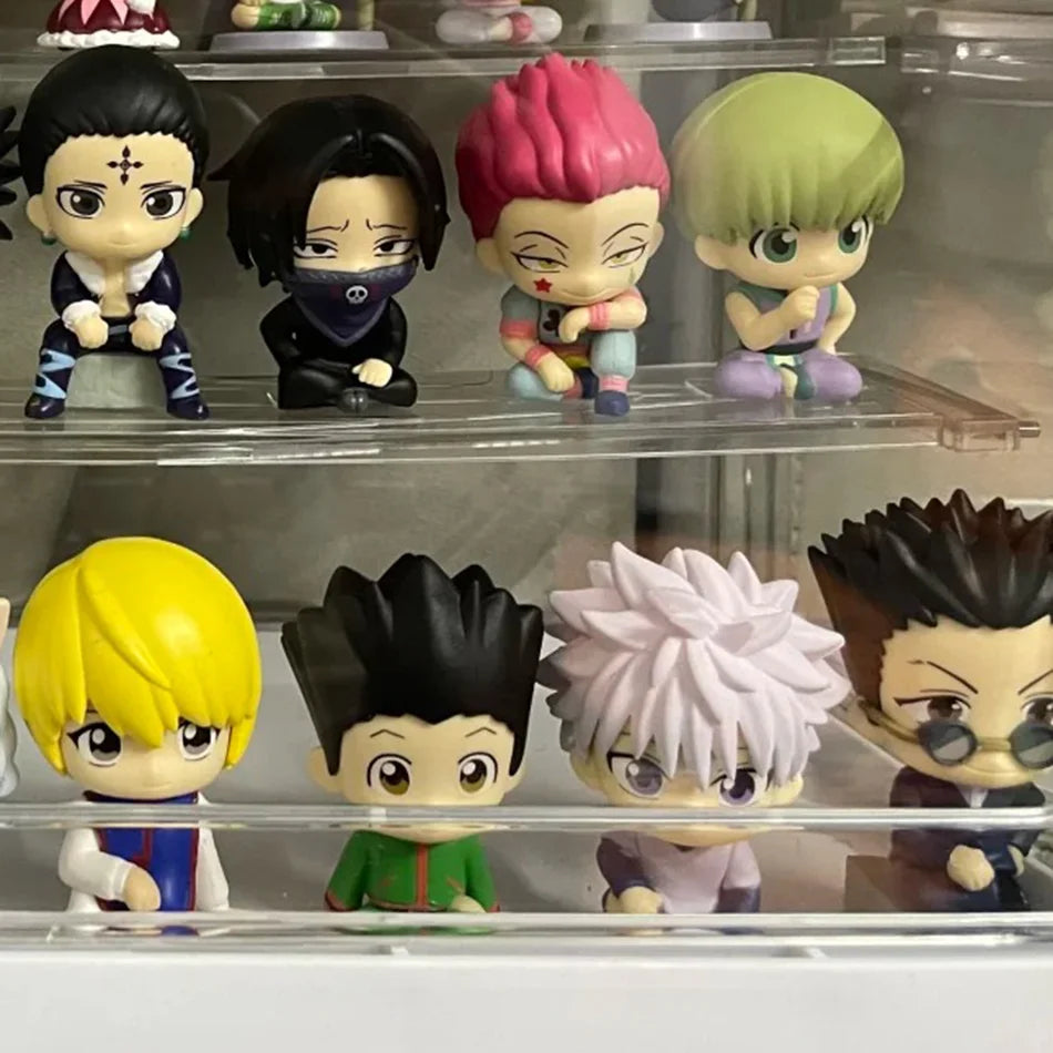 10cm Hunter×Hunter Anime Figure Phantom Troupe Hisoka Action Figure Q Version Room Decoration PVC Model Toys