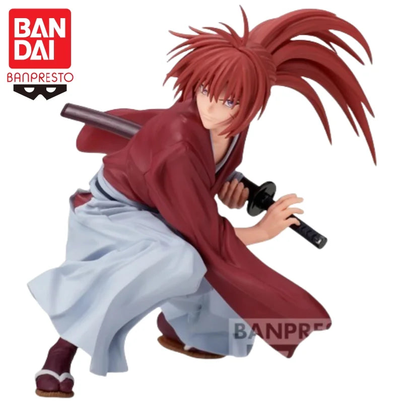 Auf Lager: Bandai Original Banpresto Himura Kenshin Vibration Stars Actionfigur, Modellpuppe, brandneu und originalverpackt, Anime-Charakter
