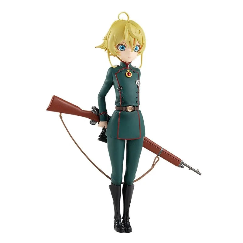 In Stock Genuine Good Smile Company Youjo Senki II Tanya Degurechaff Pop Up Parade Anime Figure Garage Kit Anime Cartoon