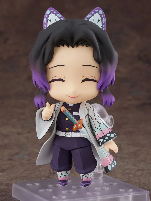 Superniedliche Demon Slayer Kochō Shinobu Insekten-Säule Q Version Nendoroid Figur mit beweglichem Gesicht - austauschbare Figur in Box, Anime-Modellspielzeug