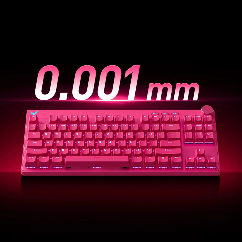 MCHOSE Mix 87 Magnetic Switch Gaming Keyboard Hall Effect 0.08ms Ultra-Low Latency 0.001mm Precision Office Wired Keyboard