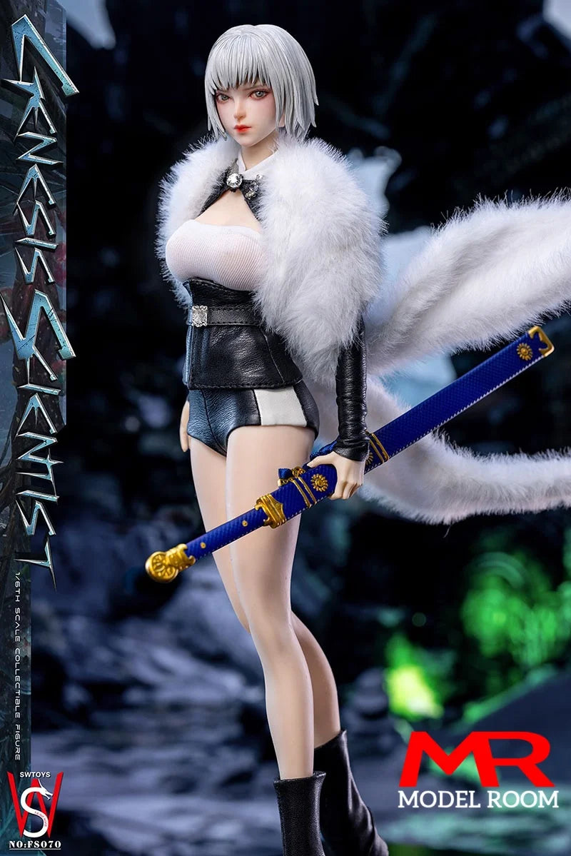 SWtoys FS070 1/6 Genesis Scientist Action Figure with Movable Eyes 12'' Female Soldier Silicone Body Full Set Collectible Model