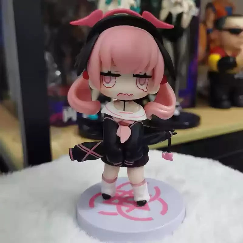10cm Blue Archive Figures Shimoe Koharu Figure A.R.O.N.A. Anime Figurine Q-Version Cute Girl Models Statue Collectible Toys Gift