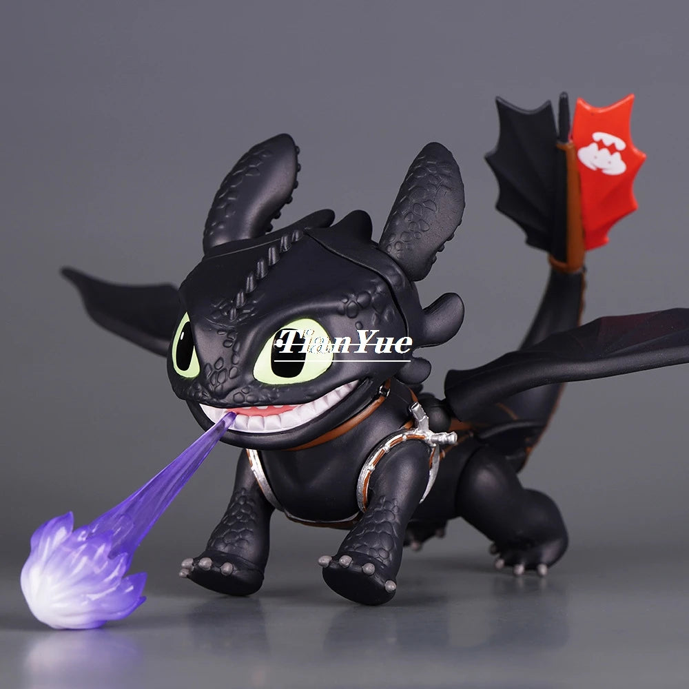 Anime Toothless 2238 Articulated Boxed Figure toy Decoration 8cm