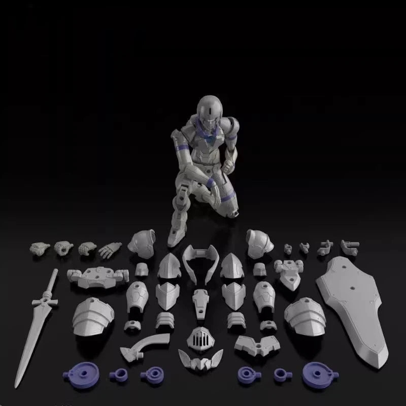 12cm KO 30 Minutes Fantasy Liber Knight Rosan Knight Snap Fit Model Kit Dual Form Mecha Assembly Toy DIY Action Figure Boys Gift