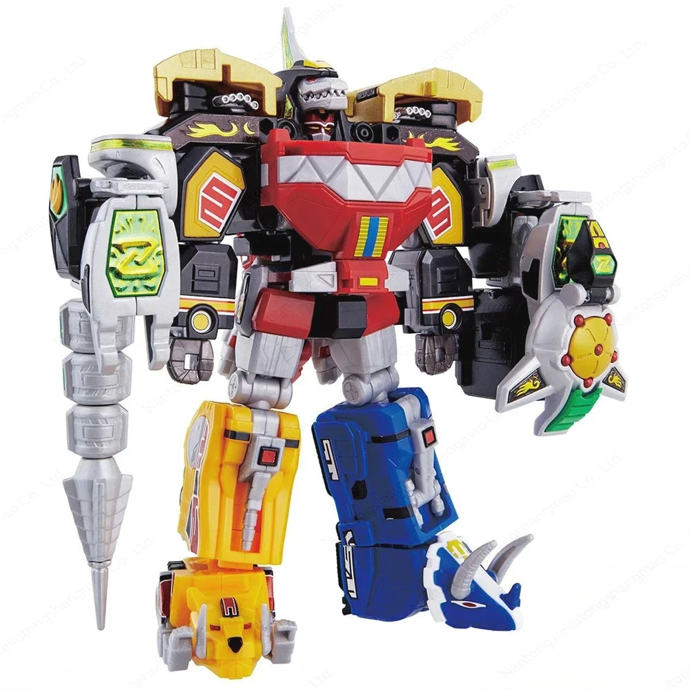 Bandai Original Smp Kyouryuu Sentai Zyuranger Dragon Caesar Juukishin Mega Zord Collectible Assembly Figures Model Toys