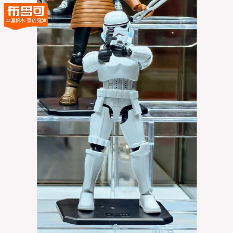 2025 New Blokees Star Wars The Mandalorian Ahsoka Din Djarin Vol.1 Poseablemodel Kits Action Figure Halloween Christmas Gift