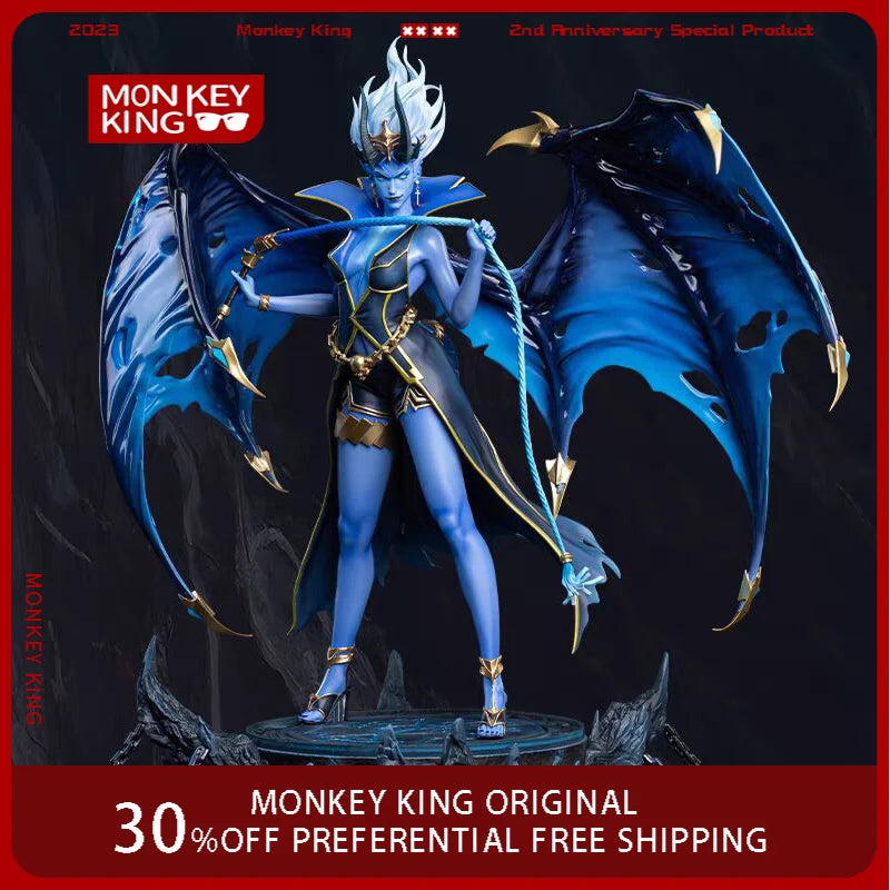 1/7 DOTA2 Queen of Pain Figure The New Demon King Luminous Base  Limited Time Collection Model  Halloween Gifts Children Toys