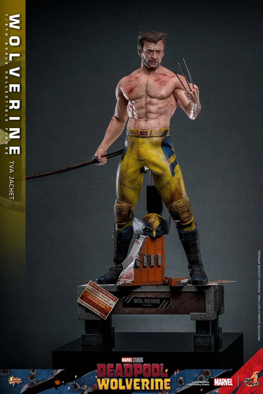 In Stock HotToys MMS756 Wolverine TVA Jacket 1/6 Soldier Figure Animation Action Figure Toy Gift Model Collection