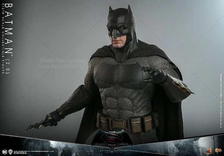 HotToys HT MMS731 1/6 Collectible Toys Light Armored Batman 2.0 Dark Knight Super Hero Soldier 12inch Action Figure Model Gifts