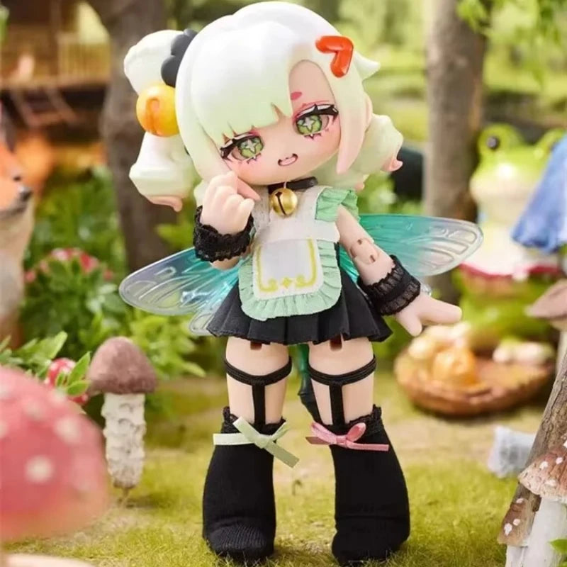Genuine Kukaka Insect Cafe Series 12 Points Bjd Blind Box Action Figure Trendy Model Toy Kawaii Room Decor Birthday Gift