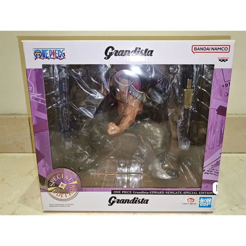Original in stock Bandai One Piece Grandista limited whitebeard anime character movable doll model toy children's gift