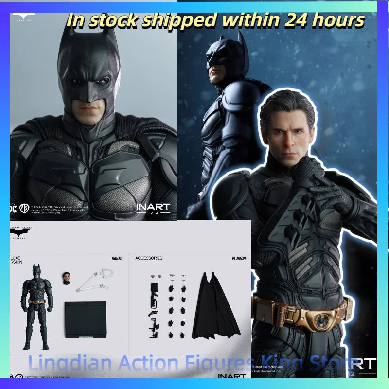 In Stock INART 1/12 "The Dark Knight Rises" Batman Bell Action Figure Toy Collection Gift