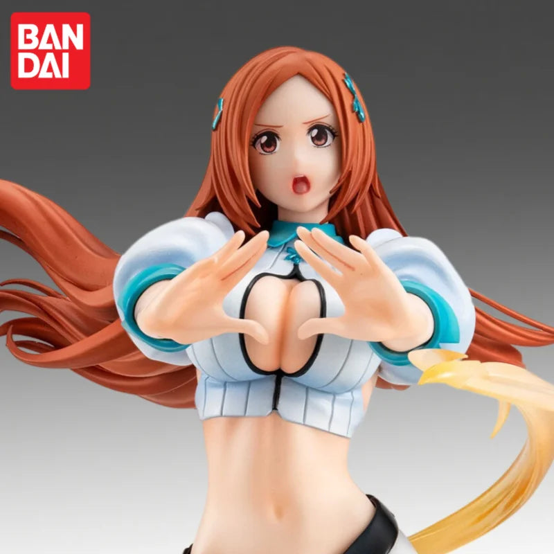 In Stock Bandai Original Megahouse Bleach Inoue Orihime Action Figure Model Doll Brand New Boxed Toys Model Garage