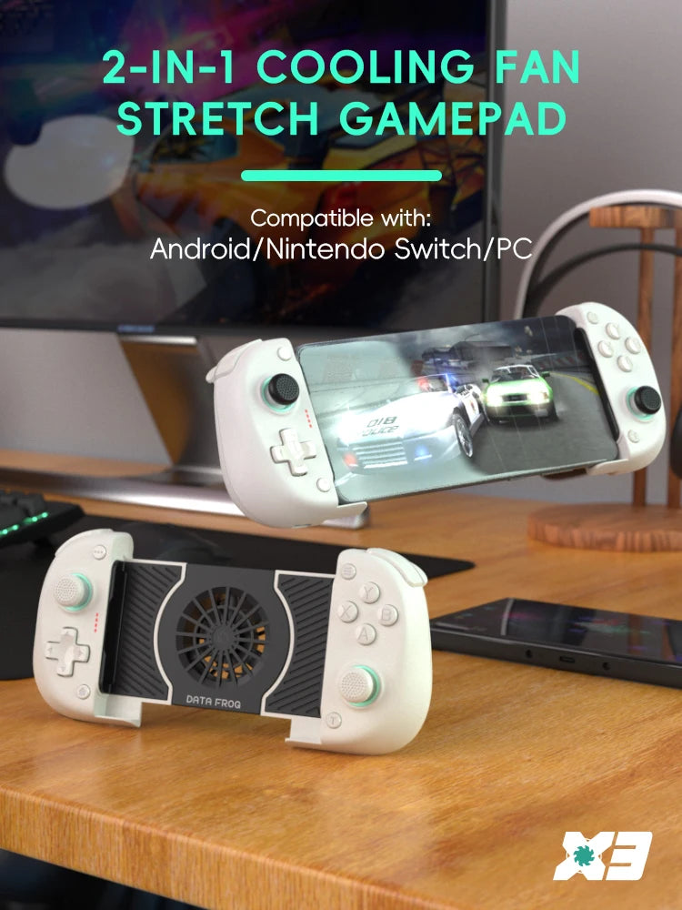 Безжичен контролер DATA FROG X3 за Android, геймпад за Samsung Galaxy, PUBG Mobile, Switch/Switch OLED