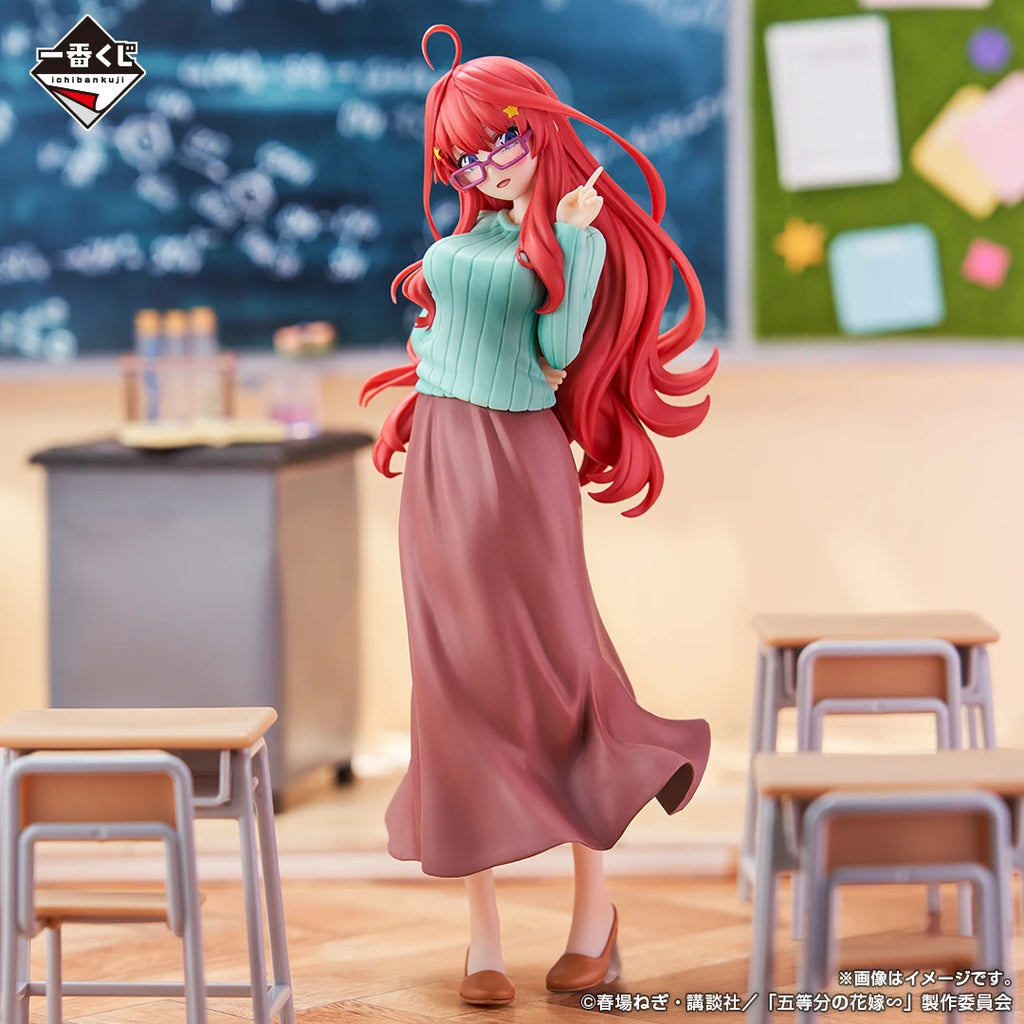 Original Bandai Ichiban Kuji Nakano Ichika Nakano Nino Nakano Miku Collectible The Quintessential Quintuplets Anime Figure Gift