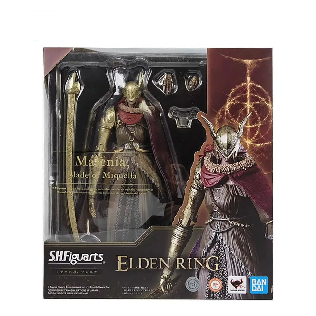 Genuine Bandai Original Elden Ring Figure Model Kits S.H.Figuarts 1/12 Anime Figures Malenia Action Model Toys Gift for Kids