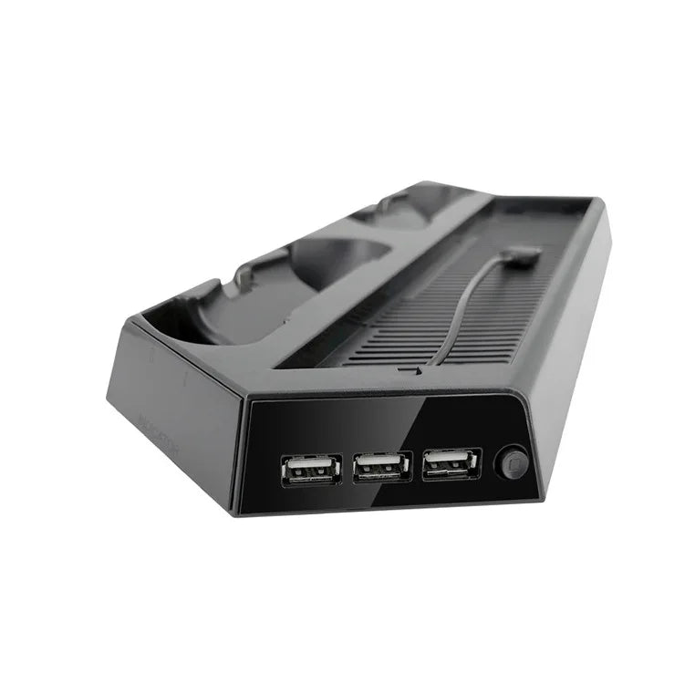 All-In-One-Kühlstation mit zwei Kühlerlüftern, vertikaler Ständer mit 2 Controller-Ladedocks für PlayStation4 für PS4/SLIM
