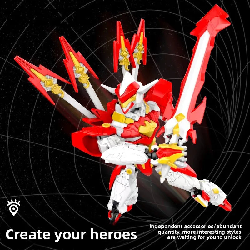 New Version Multi Jointed Movable Robot Toy Multi Form 13 Action Figure DIY Assemble Mecha Model Kit Kids Toys Gifts Ornament