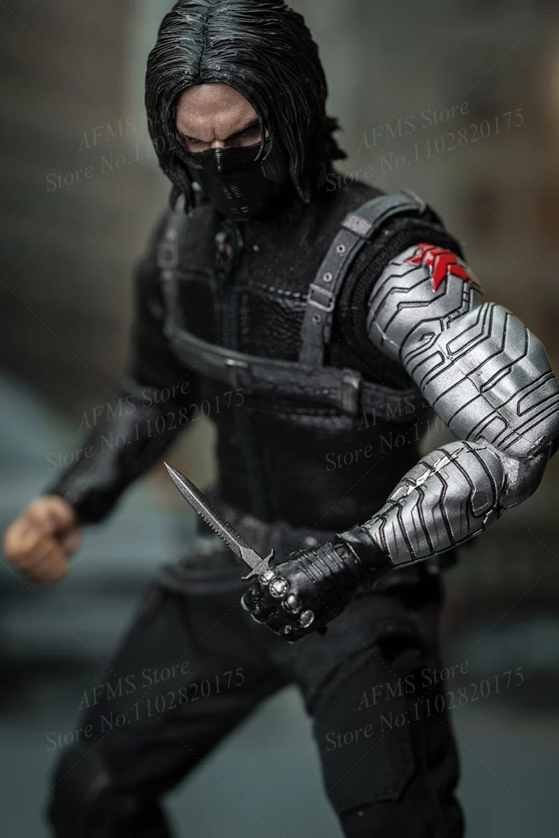 Nota Studio 1/12 Scale Collectible Figure Winter Soldier Bucky Barnes Masked Killer 6" Leather Deluxe Men Soldier Action Figure