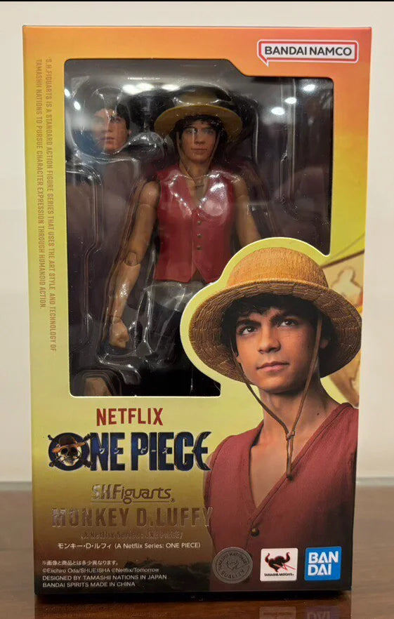 In Stock Original BANDAI SHFiguarts Monkey D Luffy Roronoa Zoro Nami Figure Action Anime Netflix: One Piece Model Genuine Toy