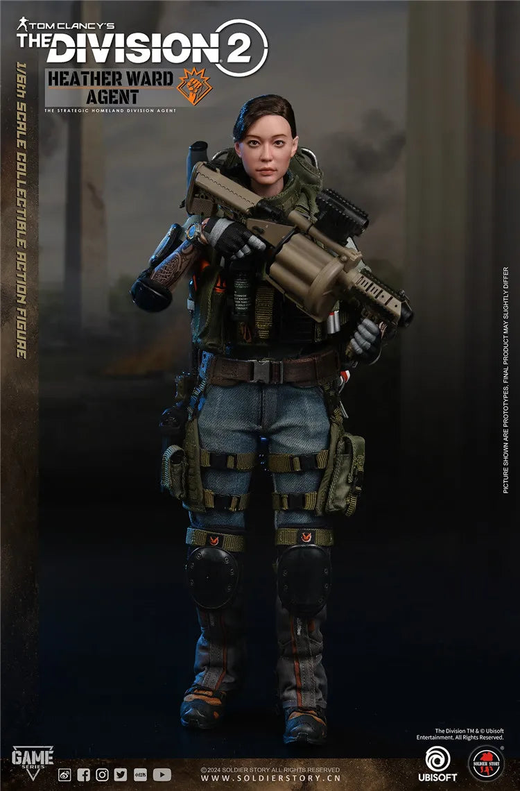 Original SoldierStory SSG009 1/6 Scale Female Soldier Division 2 Agent Demolitions Delciate Full Set12in Action Figure Model