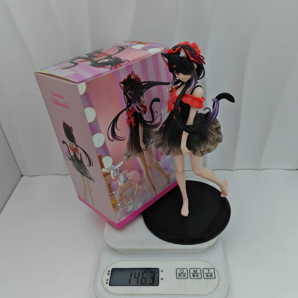 New Date A Live Handmade: Sazaki Crazy Three Pajamas Crazy Three Beautiful Girl Desktop Accessories Model Toy Gift