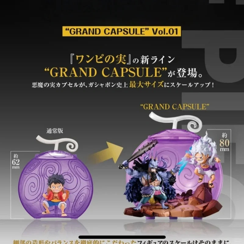 Bandai One Piece Teufelsfrucht Gashapon Monkey D.Luffy vs. Kaidou Anime-Figur Action-Sammelfigur Normale Spezialversion