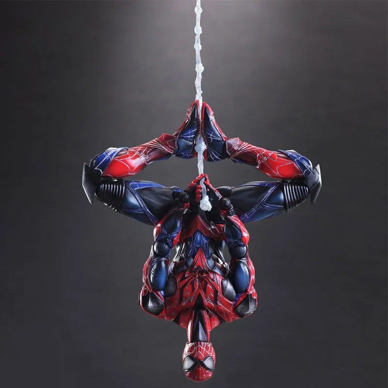 Marvel Spider-Man Articulated Action Figure With Interchangeable Hands Web Parts For Desktop Decor Marvel Comic Fans