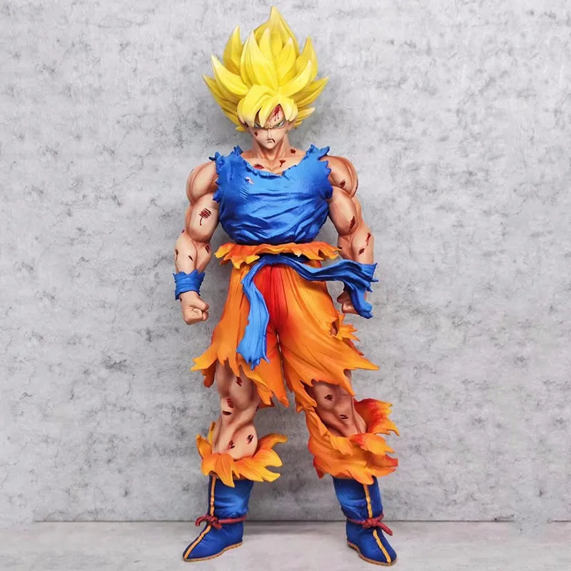50CM  Dragon Ball Breaking Circle Broly Figure JT Statue Brother Super Saiyan GK Statue Model Ornament Boy Gift