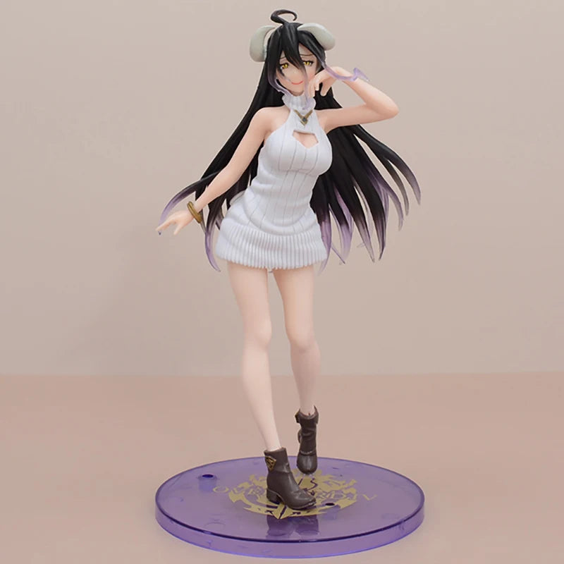 21 см Overlord Albedo Аниме фигурка Вълнена рокля Albedo екшън фигурка Ainz Ooal рокля фигурка PVC колекция модел кукла играчки