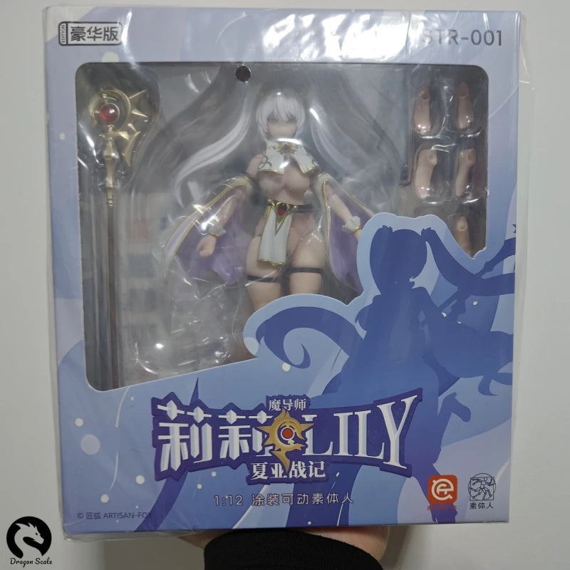 In Stock Genuine 1/12 ARTISAN-FOX Chars War Magister Lily Figure Deluxe Edition Action Figure Anime 6inch Full Set Model Toys