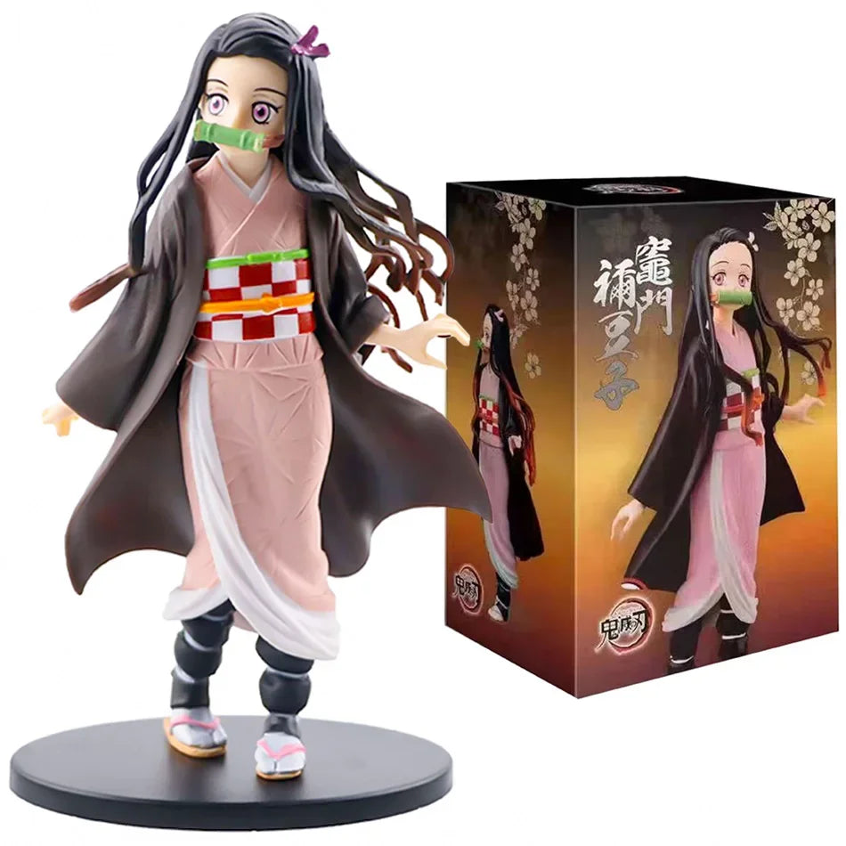 Ghost Slayer Anime Character Zaomen Tanjiro You Bean My Wife Shanyi Handmade PVC Model Anime Peripheral Ornament Birthday Gift