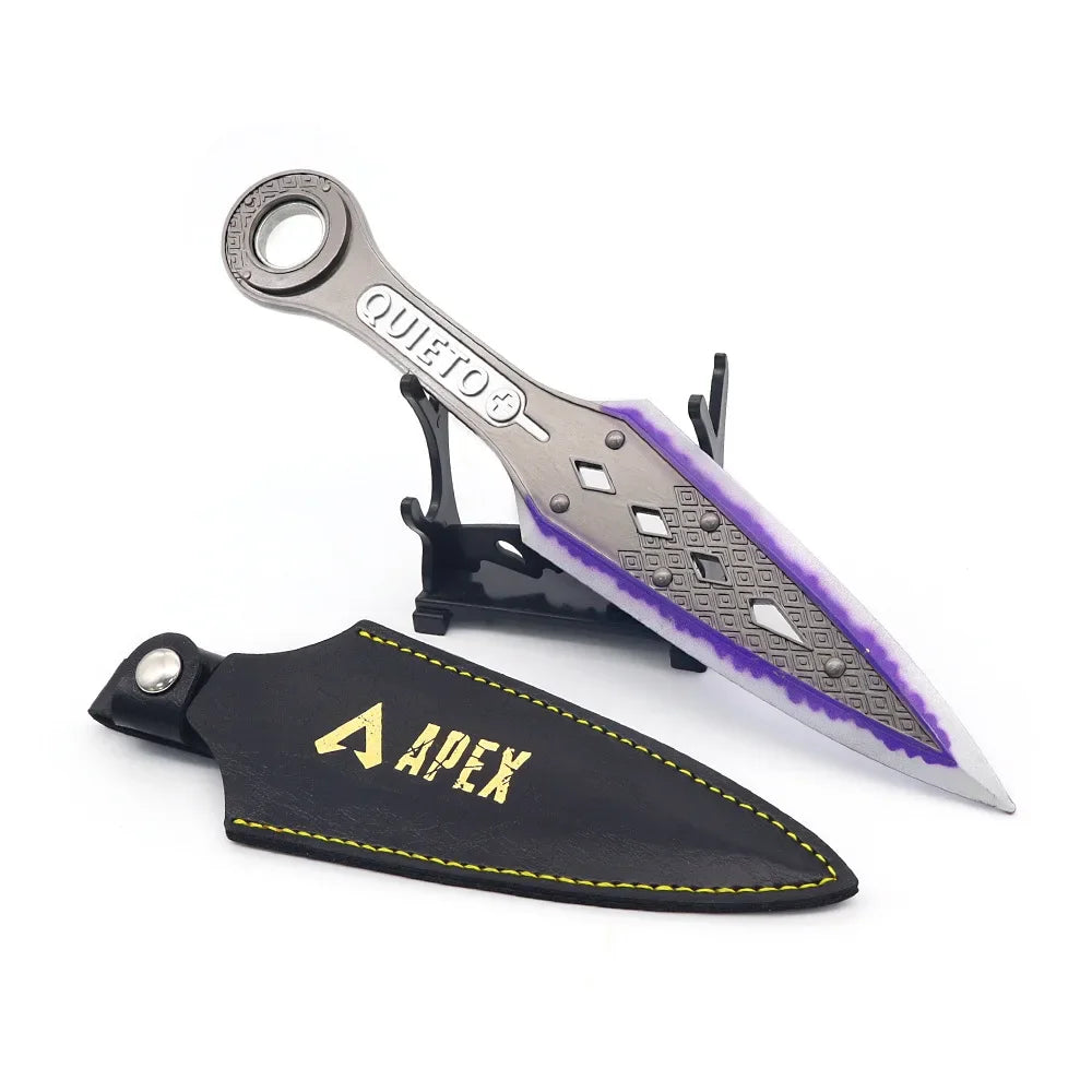 22cm Apex Legends Heirloom Wraith Weapon Rotatable Kunai Alloy Model with Holster Octane Samurai Cospaly Swords Safety Toys Boys