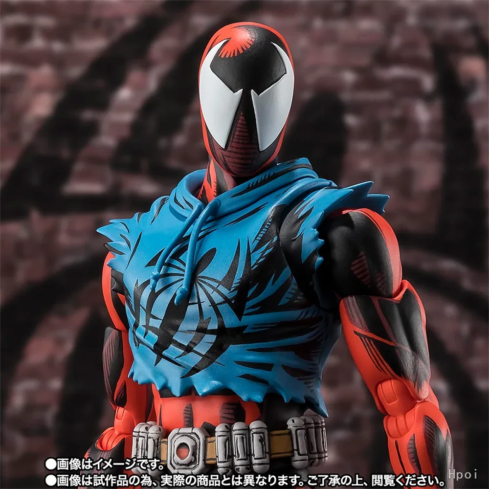 100% Original Bandai Spirits S.H.Figuarts Spider-Man: Across The Spider-Verse Scarlet Spider Ben Reilly Action Figure Model