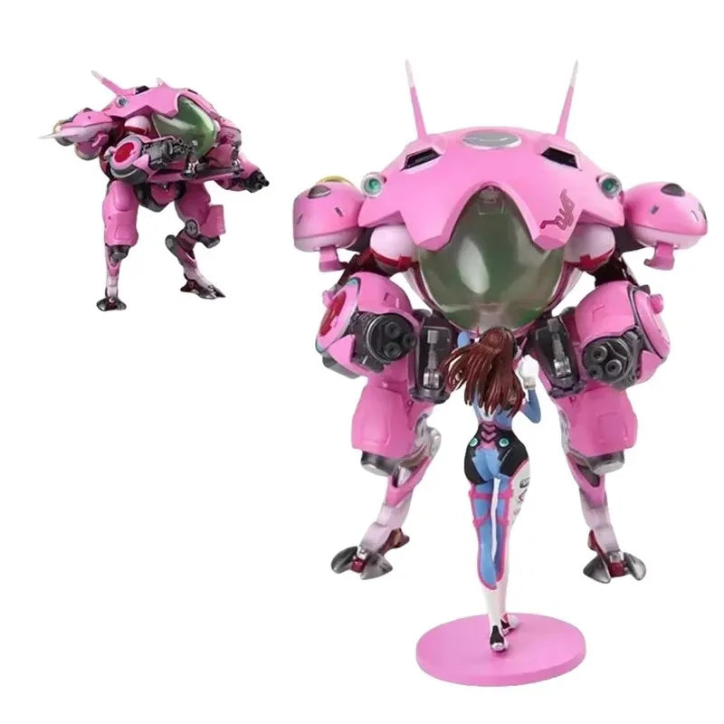 Overwatch Figures Dva Statue Action Figures 26cm Pvc Anime Dva Figurines Collectible Model Toys Ornaments Desktop Gifts Doll Toy