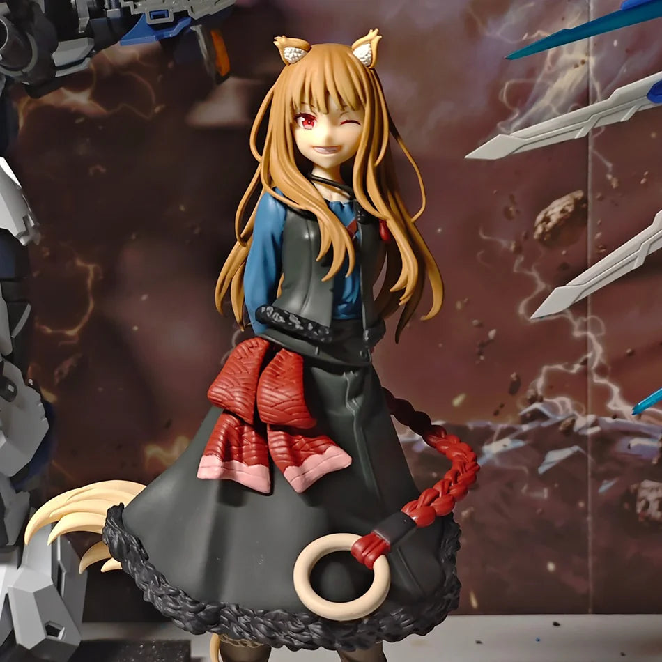 New Anime Spice And Wolf Figure Toys 17cm Holo Figural Action Doll Cute Girls PVC Model Toy For Kids Birthday Gifts In Stock