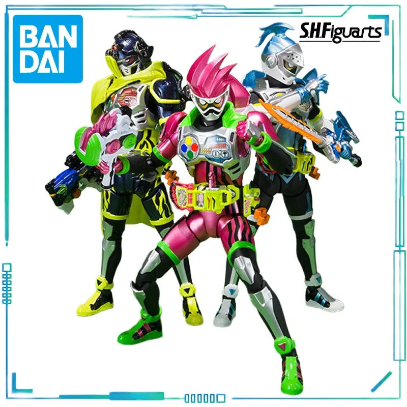 BANDAI Genuine S. H. Figuarts Series Movable Toys Kamen Rider Series Brave,Ex-Aid,Snipe Trio Movable Finished Product Model