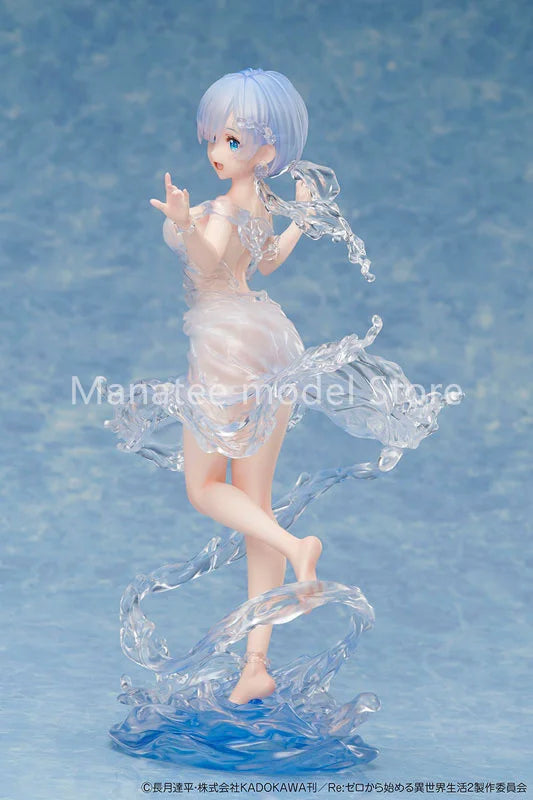 DesignCOCO Original 	Re:ZERO -Starting Life in Another World- Rem -Aqua Dress- 1/7 PVC Action Figure Anime Model Toys Doll Gift